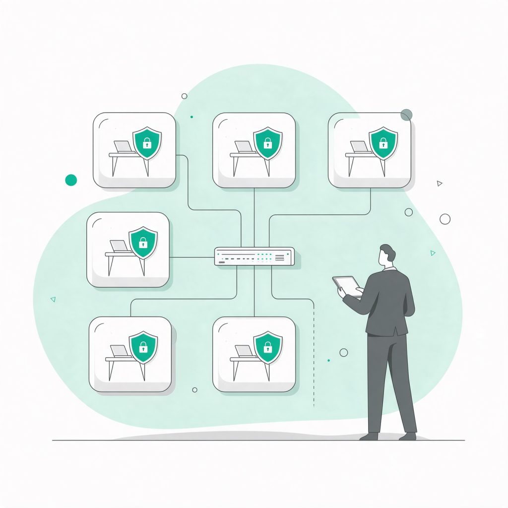 Segregated, secured networks, one for every office — Neware